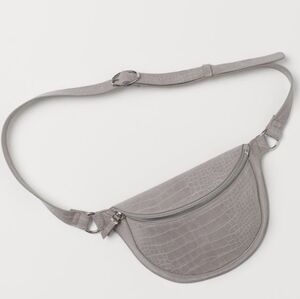 H&M belt Bag sling crossbody Fanny Pack PU Faux Croc Leather
